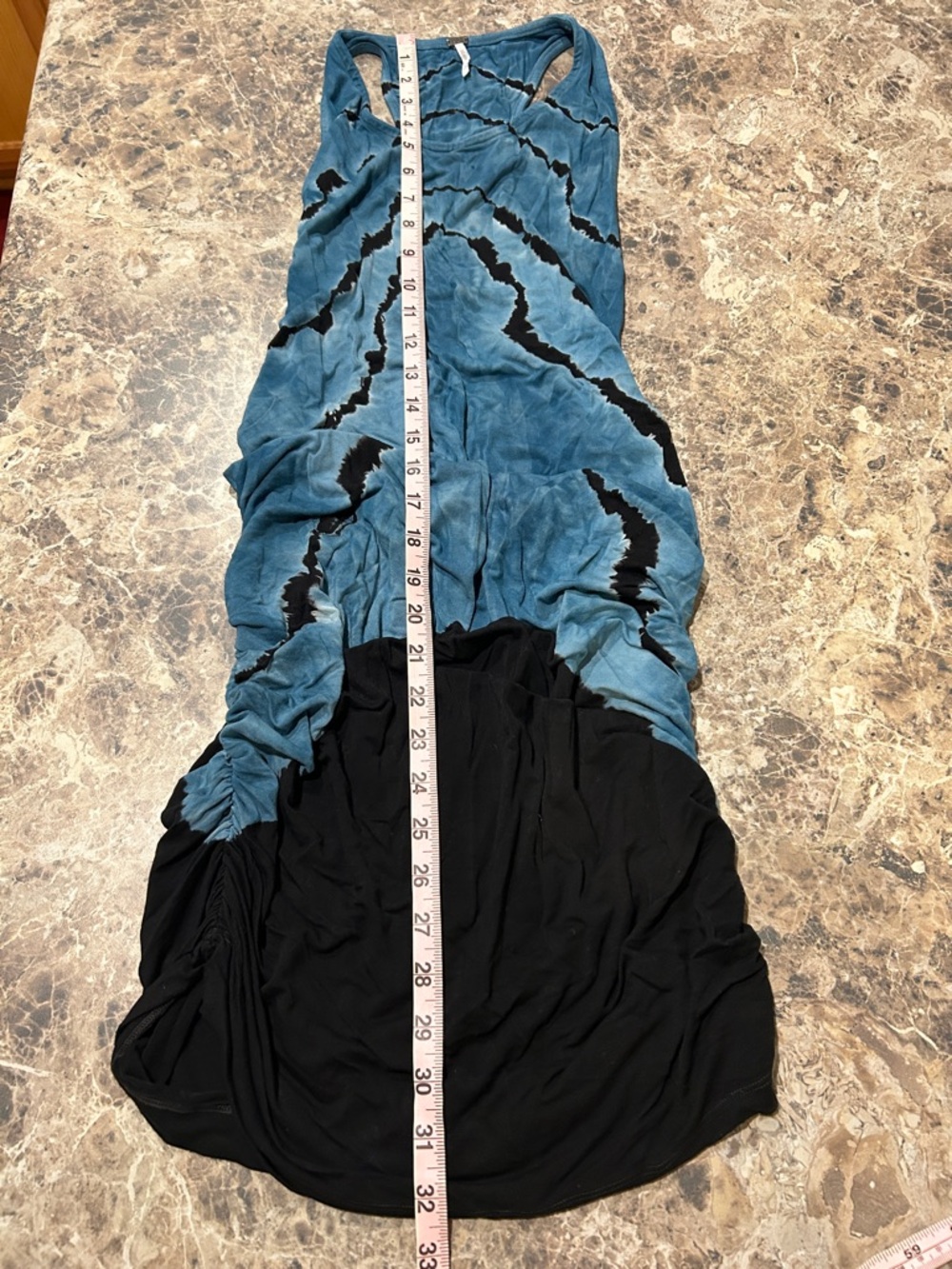 Young Fabulous & Broke Ruched Sides Tie Dye Dress - Picture 7 of 7